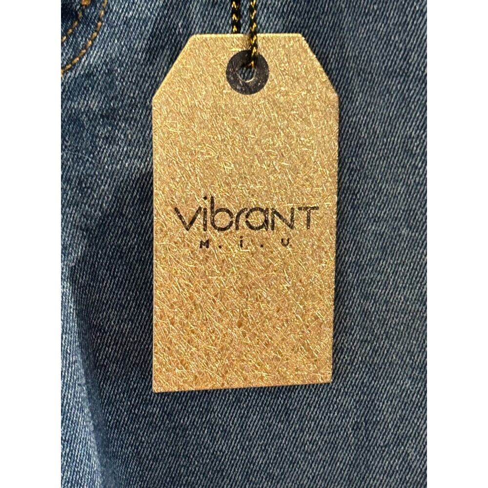 Vibrant Miu Cropped Denim Jeans size 3 (W25) NWT - Picture 7 of 8